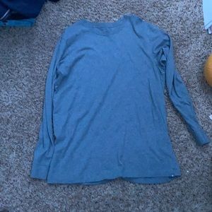 Gray long sleeve shirt